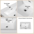thumbnail image 4 of 24" Bathroom Vanity with Single Sink | Quiet Drawer Operation, Pre - assembled for Convenience | High - quality Wood, Stone Resin Sink | Solves Storage and Hygiene Problems, 4 of 6