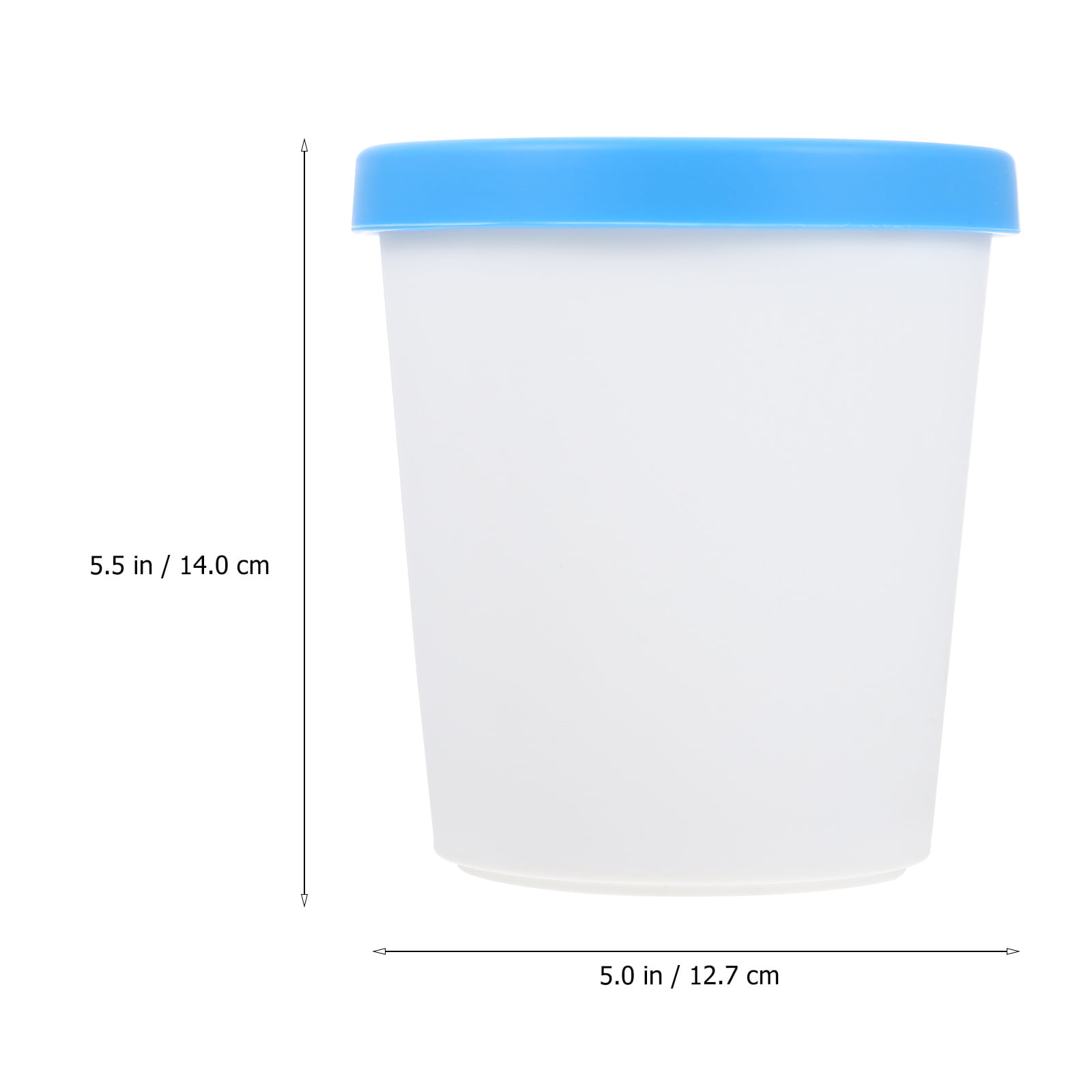 New 1L Capacity Round Ice Cream Containers Cup Reusable Freezer