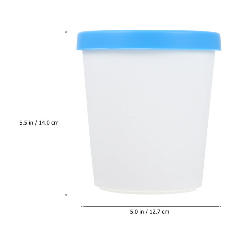 BALCI - Premium Ice Cream Containers (2 Pack - 1 Quart Each) Perfect  Freezer Storage Tubs with Lids for Ice Cream, Sorbet and Gelato! - Blue