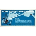 thumbnail image 2 of Tworkov, Jack 14x9 Gold Ornate Wood Framed with Double Matting Museum Art Print Titled - Home safety is home defense - Learn fire control, 2 of 4