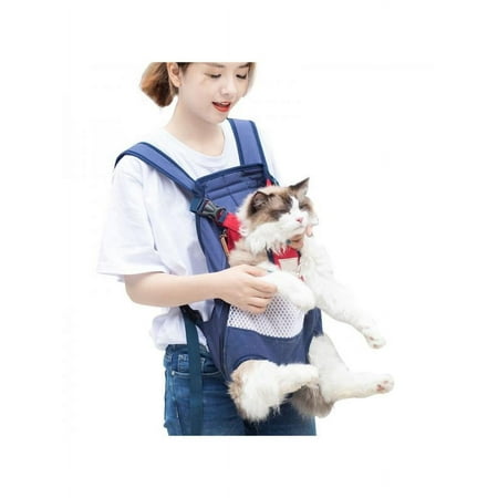 VICOODA Pet Holder Bag Sling Outdoor Front Chest Backpack Legs Out Front Carrier For Small Dog Cat Puppy