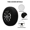 thumbnail image 4 of Balery Cute Cartoon Slothtire Cover Waterproof Dust-Proof, Universal Spare Wheel Tire Cover For Trailer, Rv, Suv Truck And Vehicle Camper Accessories-17 Inch, 4 of 9