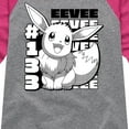 thumbnail image 3 of Pokémon - Happy Eevee Cute - Girls Raglan Graphic T-Shirt, 3 of 5