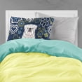 thumbnail image 2 of Carolines Treasures BB5071PILLOWCASE Blue Flowers White English Bulldog  Fabric Standard Pillowcase Standard multicolor, 2 of 2