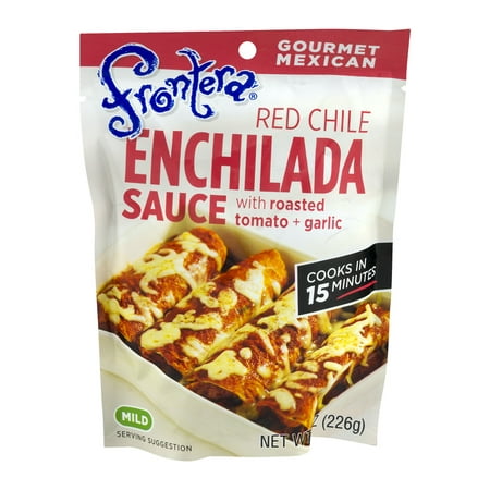 (2 Pack) Frontera Red Chili Enchilada Sauce with Roasted Tomato & Garlic, 8.0