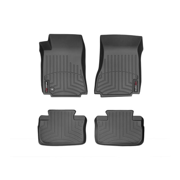 WeatherTech Custom Fit FloorLiners compatible with 2010-2010 Cadillac CTS - 1st & 2nd Row (2-pc. Rear Liner), Black