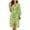 Cucumber, variant on Yuyamidu Cow Print 3/4 Sleeve Bathrobe for Women Kimono Robe Loose Sleepwear for Pregnancy Soft Long Spa Robe Size S Lightweight Mid-Calf Length Nightgown Pjs
