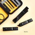 thumbnail image 5 of EXLEAF 2026 New Nail Clippers Sets High Precision Stainless Steel Nail Cutter Pedicure Kit Nail File Sharp Nail Scissors and Clipper Manicure Kit Fingernails&Toenails with Portable Stylish Case, 5 of 7