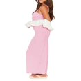 thumbnail image 4 of CNKOO Robe à Bretelles Spaghetti pour Femmes Été Couleur Unie Sans Manches Longue Robe de Soirée pour Cocktail Boîte de Nuit Plage, 4 of 7