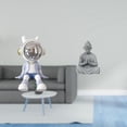 thumbnail image 2 of Figura de escritorio,Estante con estatua de astronauta para decoración de oficina y hogar,Estatua de mono,Estatua de Buda Mono para Interiores y Exteriores Budista,Figuras en miniatura, 2 of 8