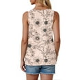 thumbnail image 6 of Fantaslook Pleated Tank Tops for Women Dressy Casual Sleeveless Blouses Floral Summer Tops, 6 of 10