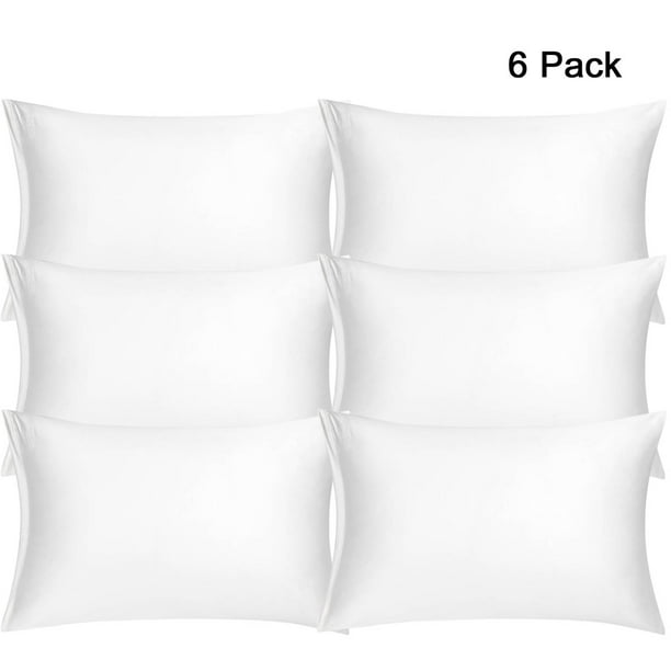 PiccoCasa Silky Satin Pillowcases 6 Pack Pillow Covers with Zipper