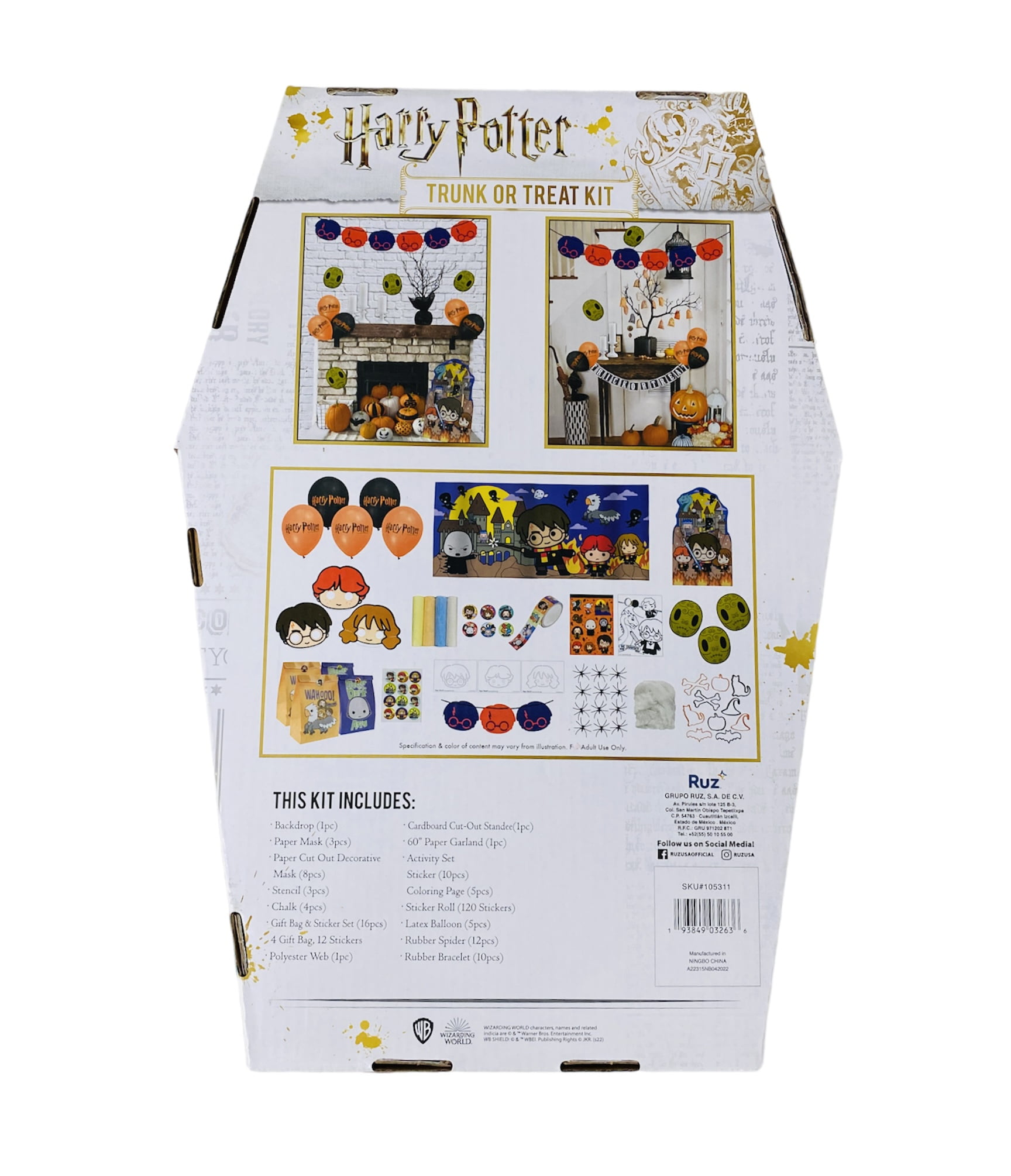 Harry Potter Halloween Trunk Or Treat Decor Kit 200 Pieces