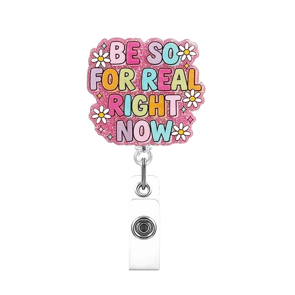 Fasiaou Automatic Retractable Badge Clip with Strong Clasp, Plastic ID Card Holder for Work Events and Daily Wear, Compact and Portable,A