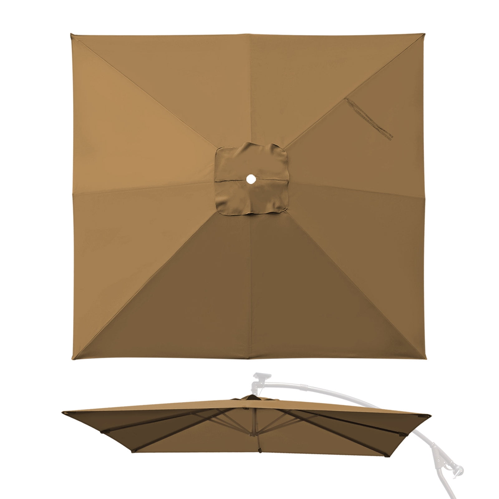 YardGrow 8.2'x8.2' Umbrella Replacement Canopy, for 8 Ribs Square