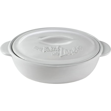 Precious Moments Bountiful Blessings Home Baked With Love Ceramic 9.5 x 6 inch Oval Covered Serving Dish 189904