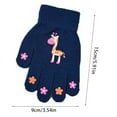 thumbnail image 3 of UAYOTSE Kids Winter Knit Gloves Stretchy Full Finger Fluffy Mittens for Toddler Boys Girls,Sizes 4-8 Years, 3 of 8