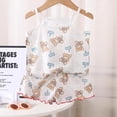thumbnail image 3 of Hiiyo Pyjamas d'Été pour Filles, Camisole et Shorts Mignons, Tenues de Nuit, 3 of 3
