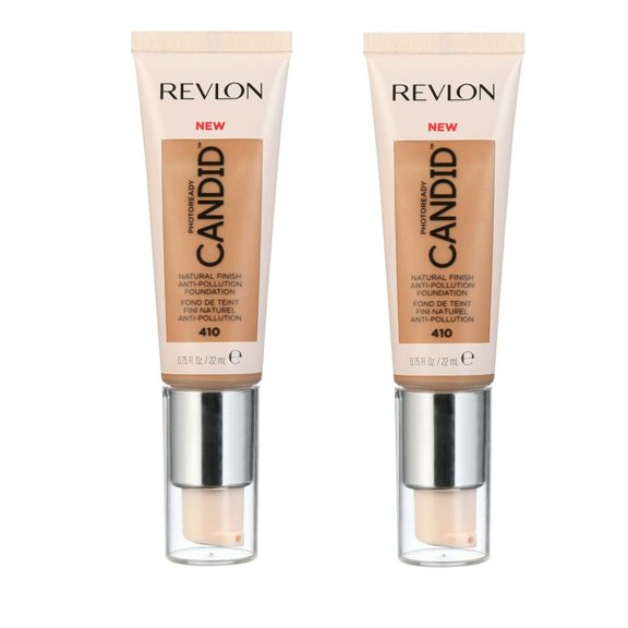 Set of 2 Revlon PhotoReady Candid Natural Finish Foundation, 410 Toast