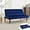 Blue, variant on Mini Folding Futon Sofa Bed,45" Small Loveseat Couch with Adjustable Backrest & Charging Port,Modern Sleeper Recliner for Small Living-Spaces,Apartment,Dorm,Office (Coffee)