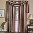 thumbnail image 2 of Royal Ombre Crushed Semi Sheer Window Curtain Scarf Treatment - Burgundy, 2 of 2