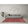 thumbnail image 3 of Ahgly Company Indoor Round Abstract Red Modern Area Rugs, 5' Round, 3 of 4