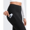 thumbnail image 6 of CRZ YOGA Water-Resistant Fleece Athletic Leggings Pockets 28" Thermal Hiking Casual Workout Womens Pants, 6 of 6