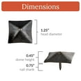 thumbnail image 2 of 10 Pack 1.25 Inch Sealed Unfinished Decorative Door Nail Clavos By Borderland Rustic Hardware, 2 of 4