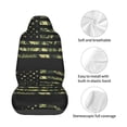 thumbnail image 4 of Picia American Flag Camo Print Waterproof Sweating Car Seat Cover for Post Gym Workout, Running, Beach and Hiking, Universal Fit Anti-Slip Bucket Seat Protector, 4 of 5
