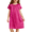 Rose Red, variant on Oudiya Girls Short Sleeve Nightgown Silk Satin Pajama Dress Soft Princess Sleepwear for Kids 6-14Y