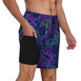 thumbnail image 2 of Fotbe Turtles Traje de Baño para Hombre – Shorts de Natación de Secado Rápido con Forro y Bolsillos-XX-Large, 2 of 6