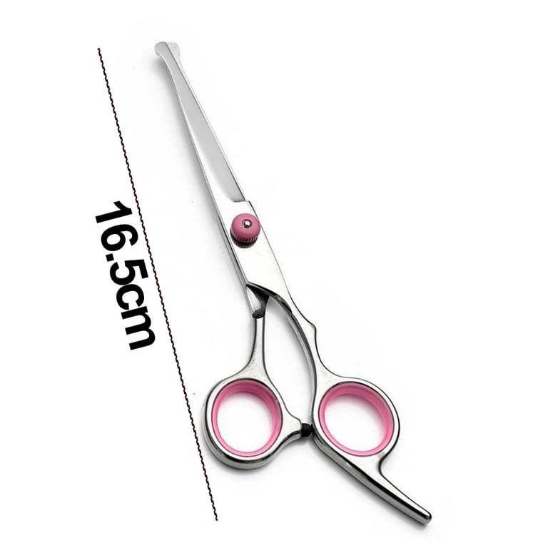  PURPLEBIRD 6 Inch Hair Cutting Shears Kids Safety Rounded Tips  Hair Scissors Professional Hairdressing Haircut Kit for Salon Barber Child  Baby and Home Usage, Japanese Stainless Steel, Black and Red 