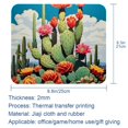 thumbnail image 5 of Cactus Printed Square Mouse Pad, 8.3x9.8 Inch Non-Slip Rubber Bottom Gaming Mouse Pad for Office Use, 5 of 6