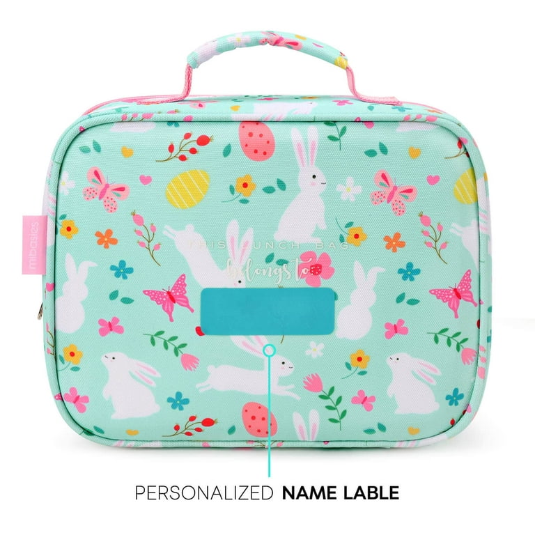 mibasies Kids Insulated Lunch Box for Girls Rainbow Bag