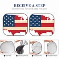 thumbnail image 6 of Bingfone American Flag Map Windshield Sun Shade 2-Piece Foldable Car Front Window Sunshade for Most Sedans SUV Truck - Small, 6 of 7