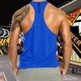thumbnail image 2 of Men's Gym Tank Tops Y-Back Workout Muscle Tee Athletic Workout Fitness Vest T-Shirts, 2 of 5