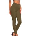 thumbnail image 2 of Leesechin Women's Sports Fitness Pants Solid Colored CasualTight Fitting Tight Peach Hip Yoga Pants Stretch Pants, 2 of 4