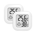 thumbnail image 1 of 2pcs Hygrometer Celsius Thermometer,mini Wall Digital Indoor Temperature And Humidity Monitor, 1 of 5