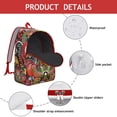 thumbnail image 4 of Stylish Boho Paisley Backpack - Versatile Daypack for School, Campus or Office Use, Lightweight & Roomy with Computer Compartment, Perfect Practical Gift for Any Occasion, 4 of 5