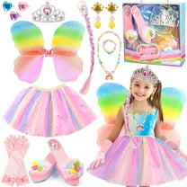 Flooyes Princess Toys Gift for Toddler Girls, Princess Dress Up Set Pretend Play