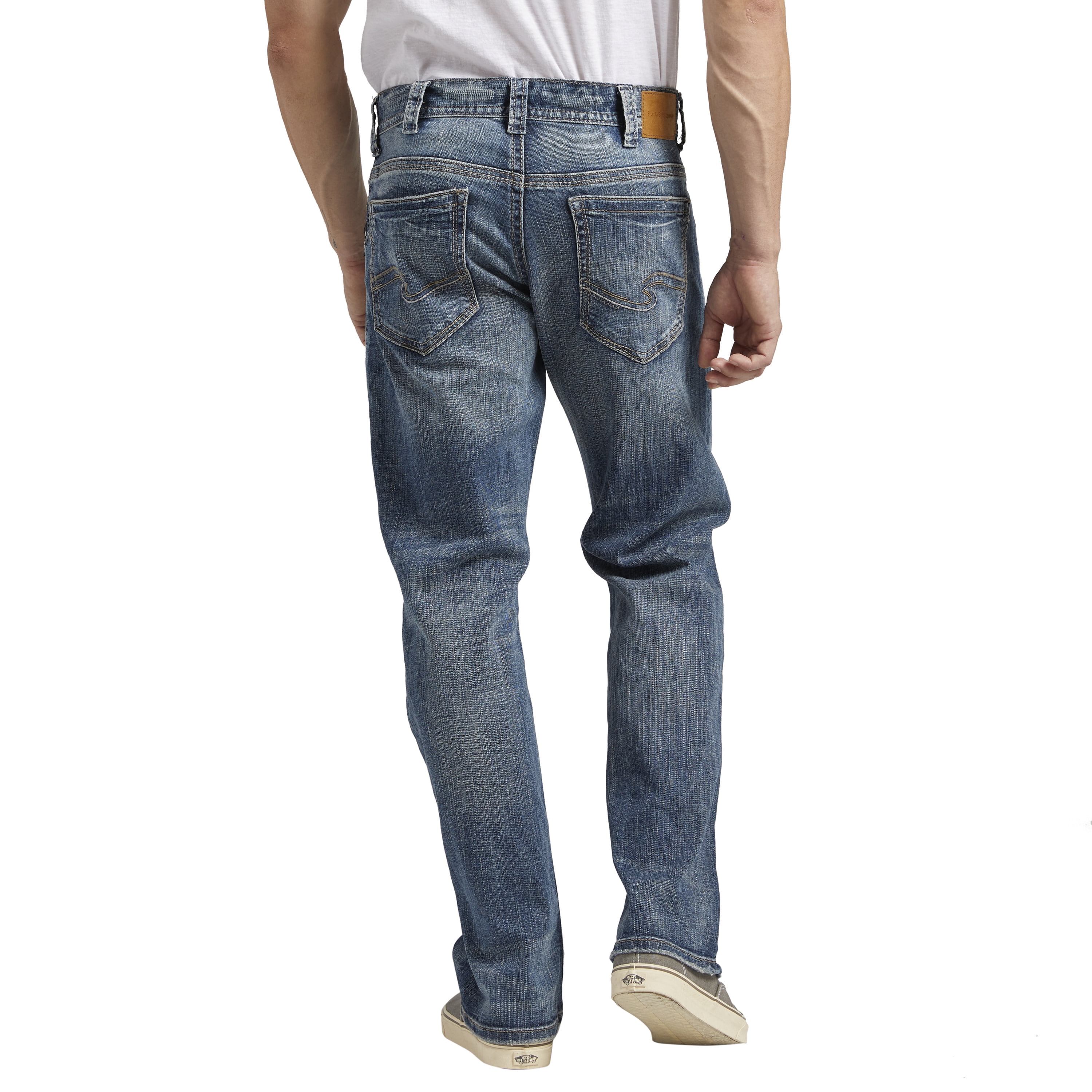 Eerlijk lenen Teleurstelling Silver Jeans Co. Men's Gordie Relaxed Fit Straight Leg Jeans, Waist Sizes  30-42 - Walmart.com