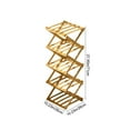 thumbnail image 6 of Danhjin Foldable Shoe Rack Organizer 10.24*27.95in For Entryway Multi Tier Shoe Organizer Shelf No Assembly Space Saving Shoe Storage Cabinet For Home, 6 of 9