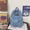 Blue, variant on Light Wash Denim Jean Backpack for Women & Men Retro Aesthetic Rucksack Basic Backpack for High School/College Students Travel Laptop Bag(15.7×12.6in)