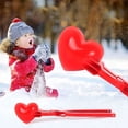 thumbnail image 4 of Paquete de 7 juguetes de nieve Ticfox molde de nieve en forma de corazón, 4 of 9