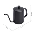 thumbnail image 4 of Tetera De Acero Inoxidable Con Cuello De Cisne Para Verter Sobre Café, Olla De Goteo Con Boquilla Larga Y Estrecha, 600ml, 4 of 7
