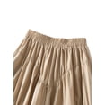 thumbnail image 5 of Liacowi Flowy Long Skirts for Women Juniors High Waist A-line Midi Skirt Streetwear, 5 of 7