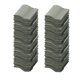 thumbnail image 1 of Injueey 60 Pcs red Wall Bricks 1/16 Decor for Dollhouses Life Scene Props  Artesanía Forma de S gris 60 piezas, 1 of 1