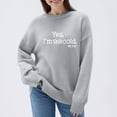 thumbnail image 2 of Aboser Yes,I'm Still Cold Me 24:7 Women's Sweaters Cozy Ribbed Knit Sweater Plus Size Long Sleeve Pullover Going Out Tops Loose Round Neck Knitwear, 2 of 7