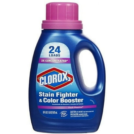 Clorox 2 Stain Fighter and Color Booster Bleach Fresh Meadow - 33 oz. Pack of 6