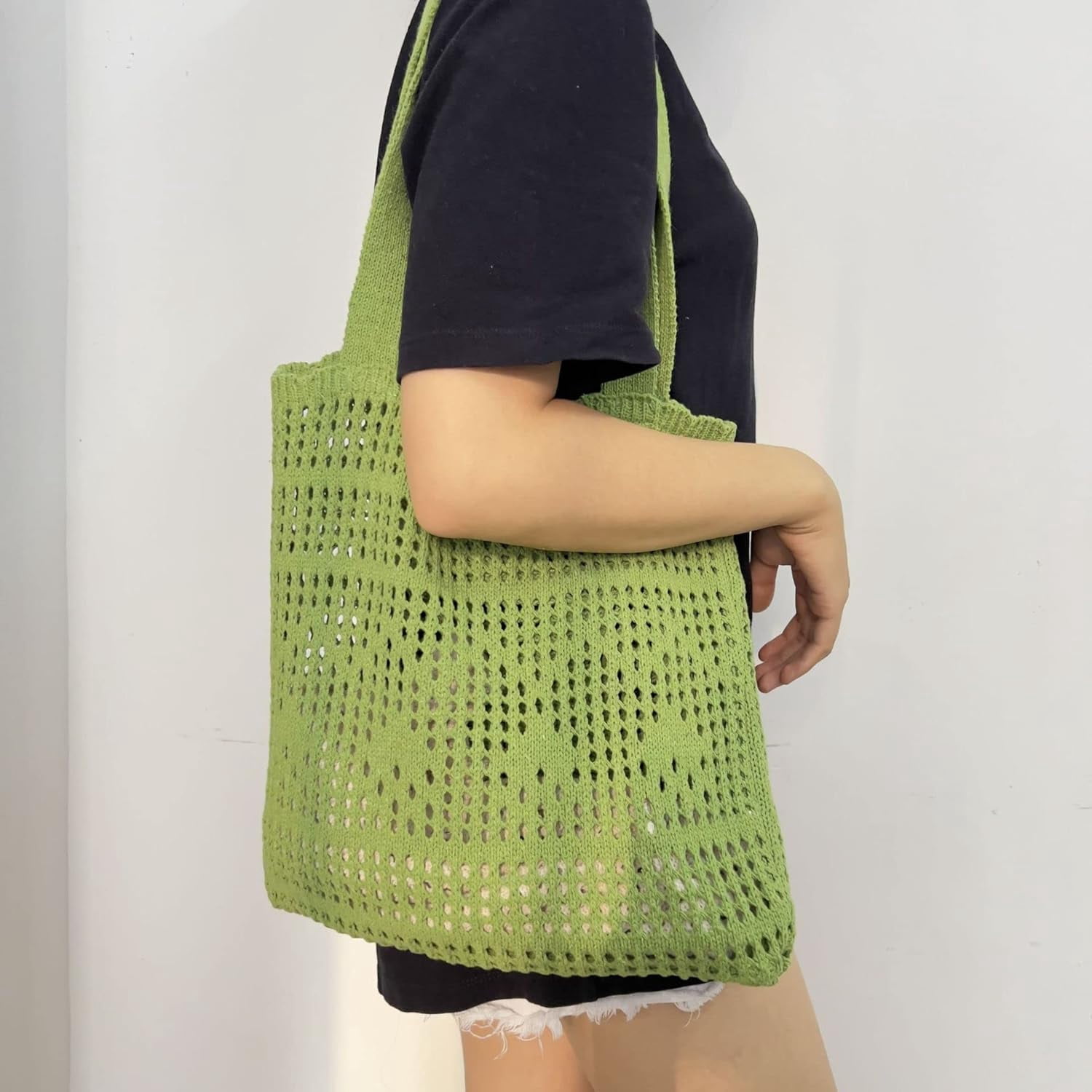Kukuzhu Fairy Tote Bag Aesthetic Tote Bag Y2k Bag Tote Bag Aesthetic Y2k Crochet Tote Bag Aesthetic